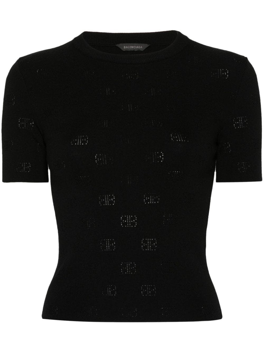 Balenciaga Balenciaga Perforated BB T-shirt