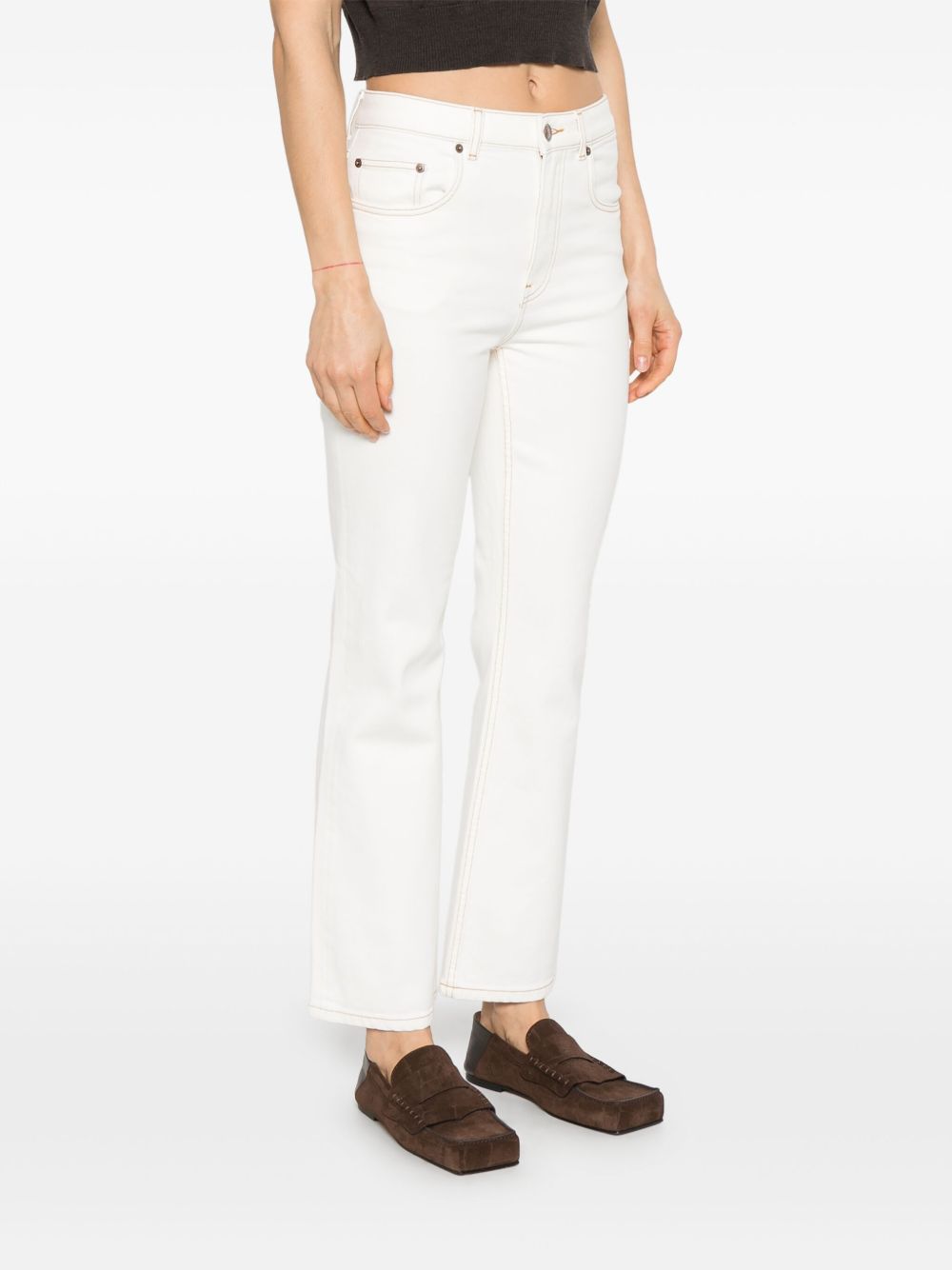 Tory Burch Tory Burch denim jeans - white