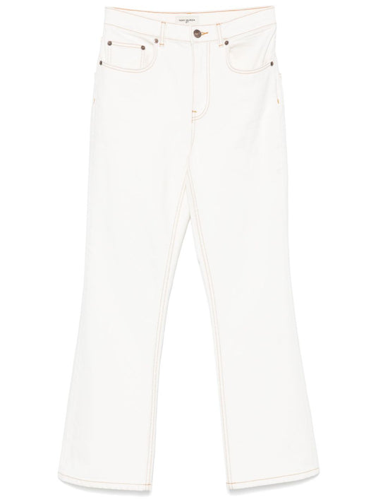 Tory Burch Tory Burch denim jeans - white
