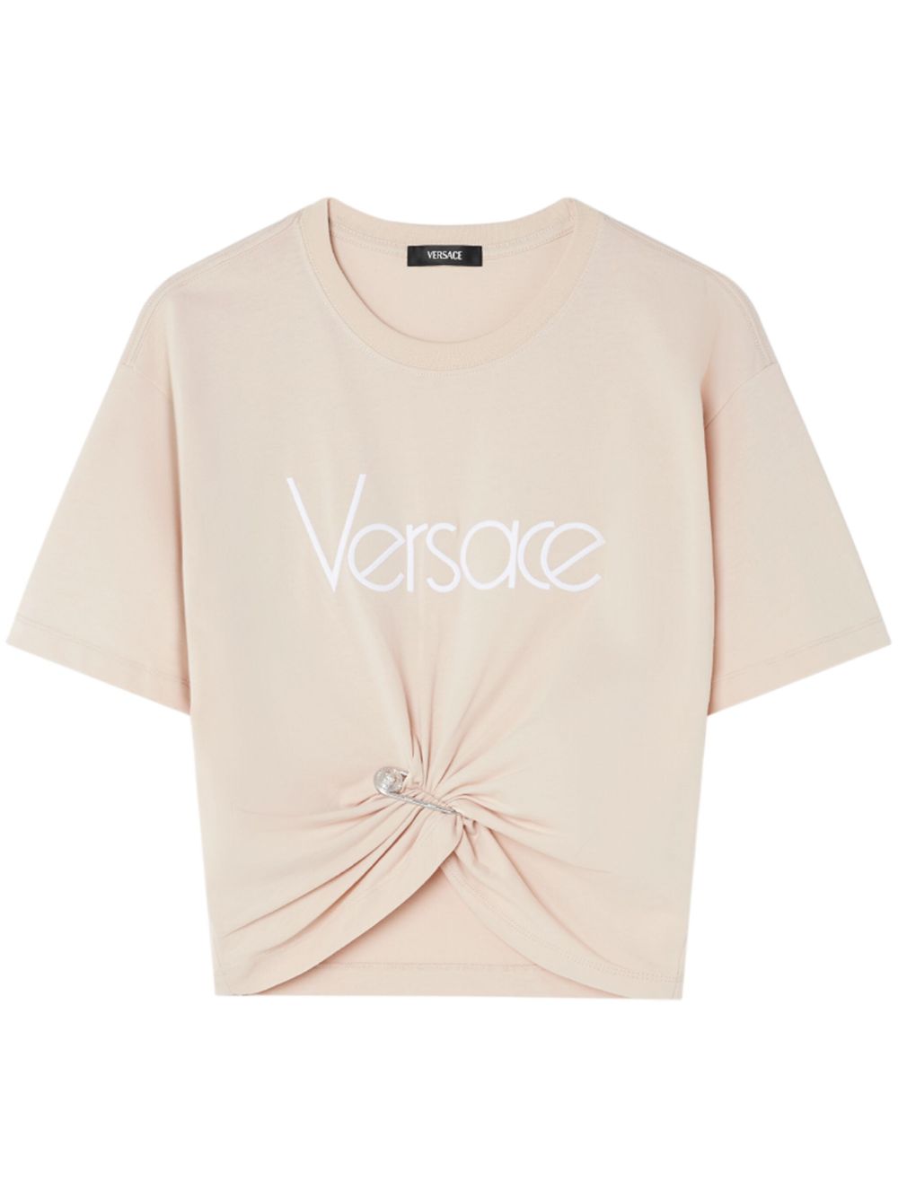 Versace Versace 1978 Re-Edition Logo Safety Pin Short T-Shirt