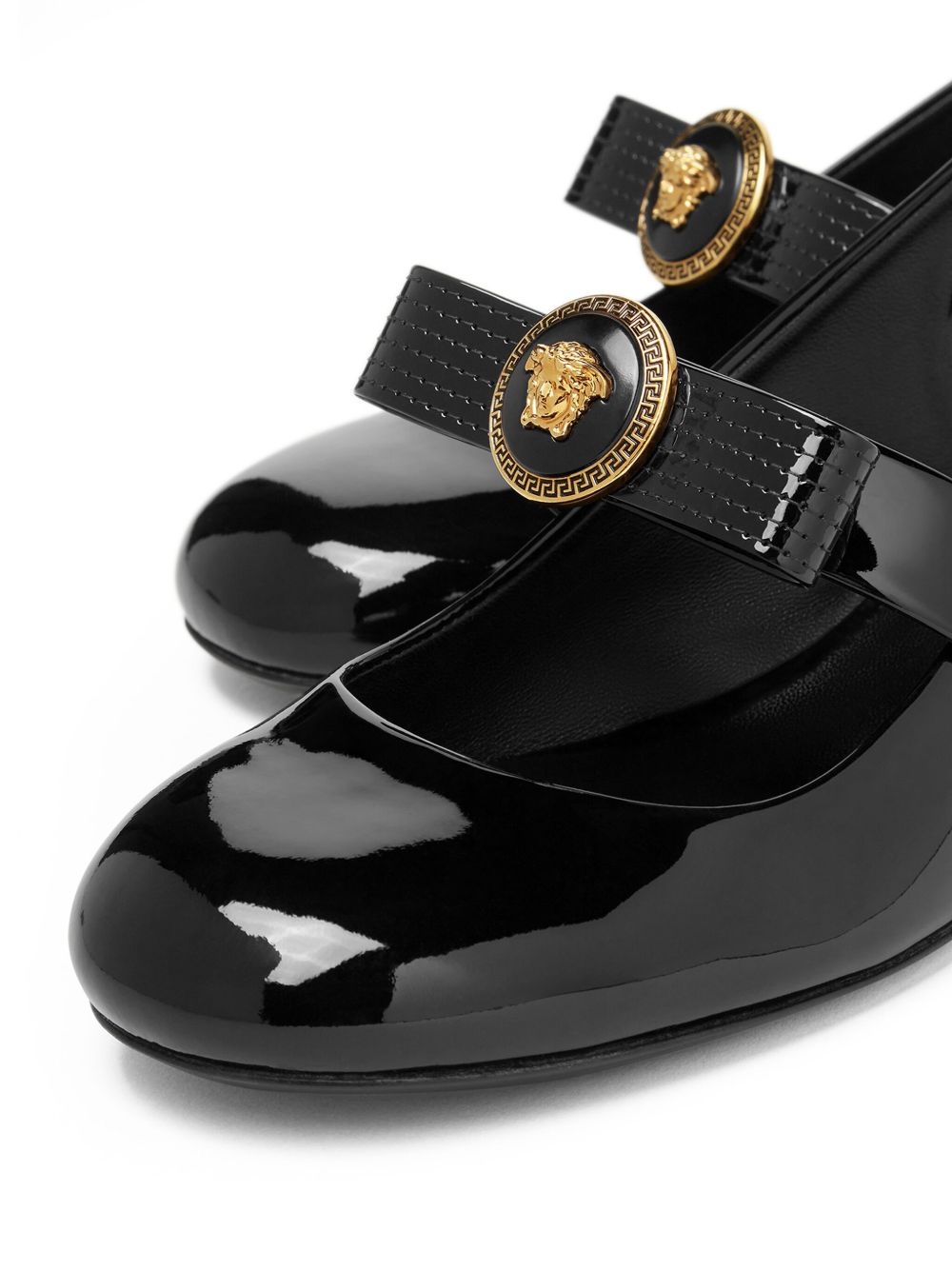 Versace Versace Gianni Ribbon Patent Slingback Pumps 35 mm