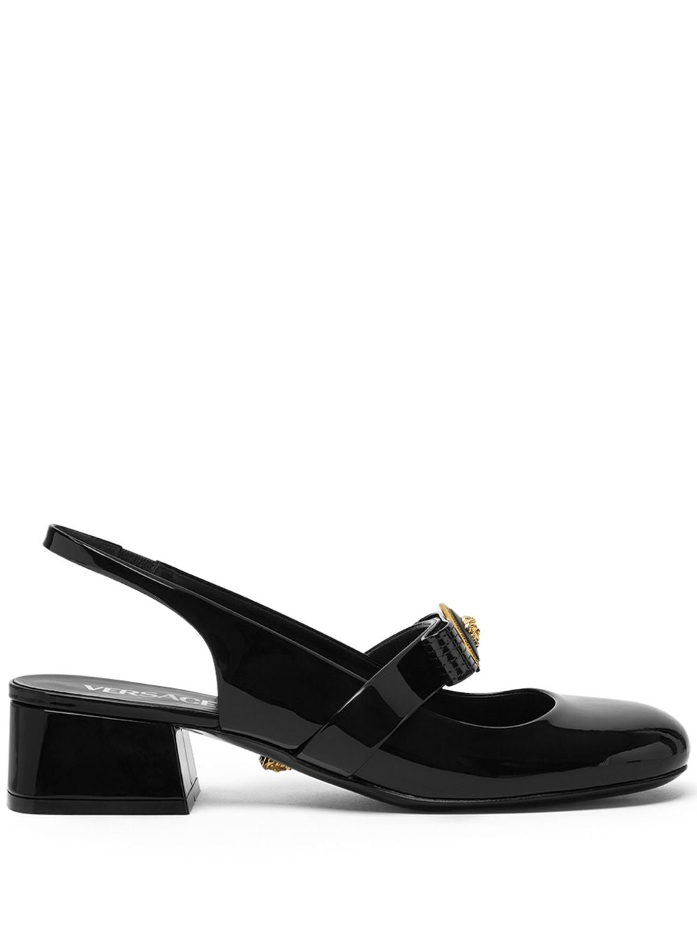 Versace Versace Gianni Ribbon Patent Slingback Pumps 35 mm