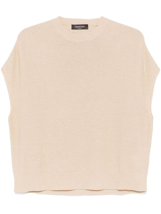 Fabiana Filippi Fabiana Filippi Crewneck sweater with linen blend