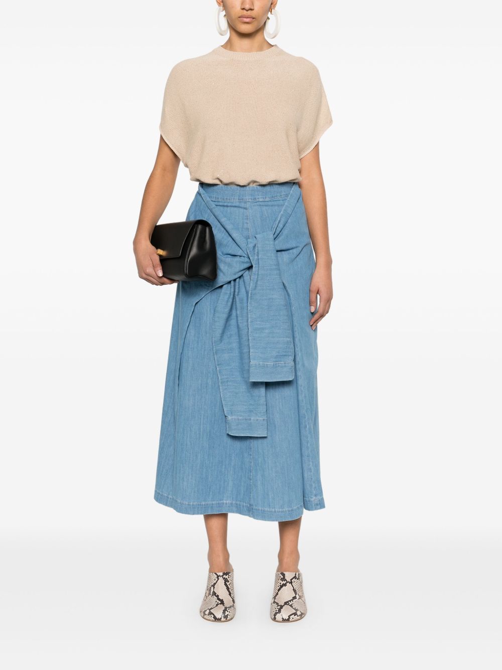 Fabiana Filippi Fabiana Filippi Crewneck sweater with linen blend