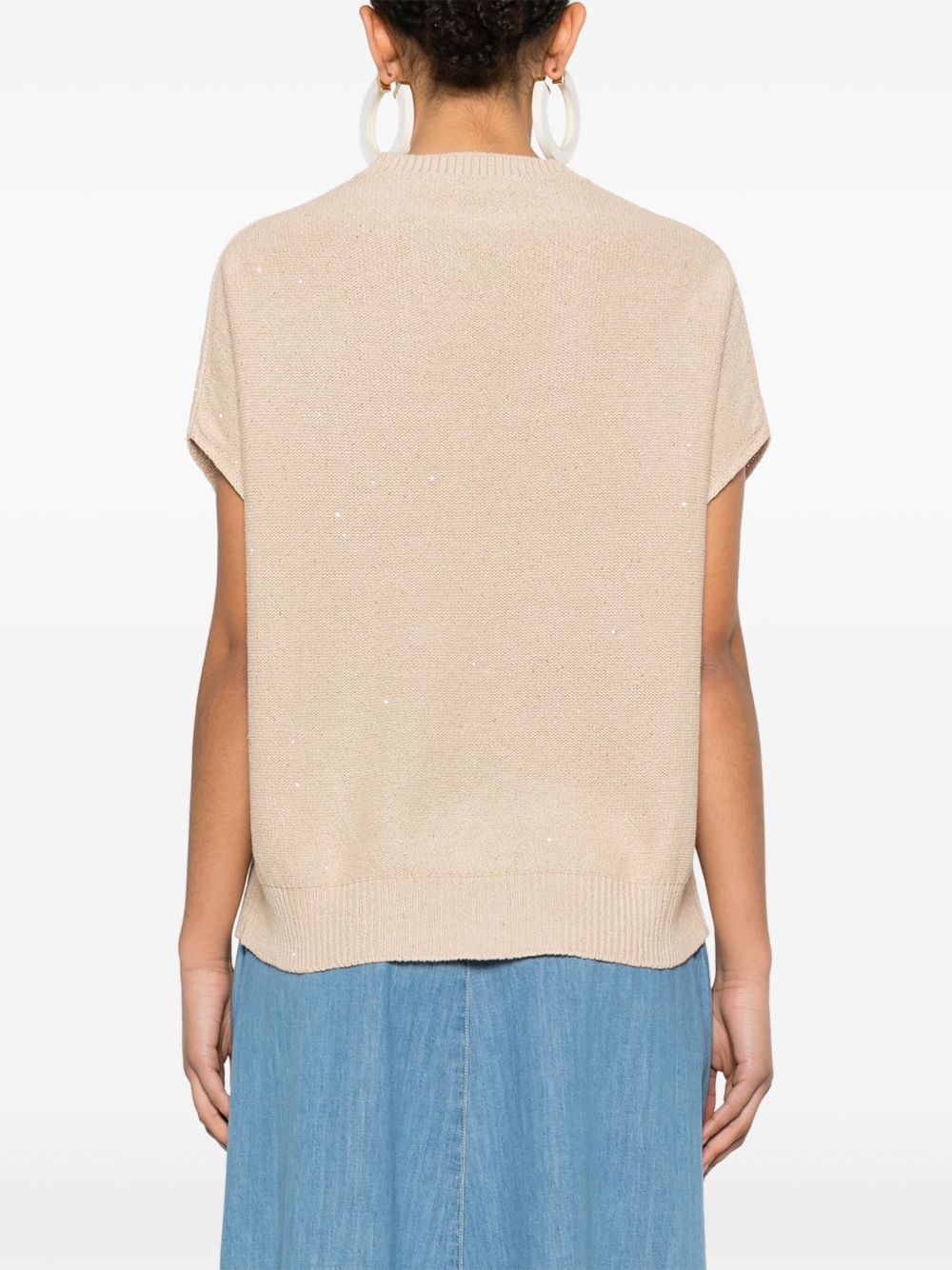 Fabiana Filippi Fabiana Filippi Crewneck sweater with linen blend