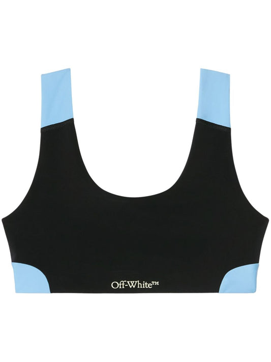 Off White Off White Bra With Colour-Block Design