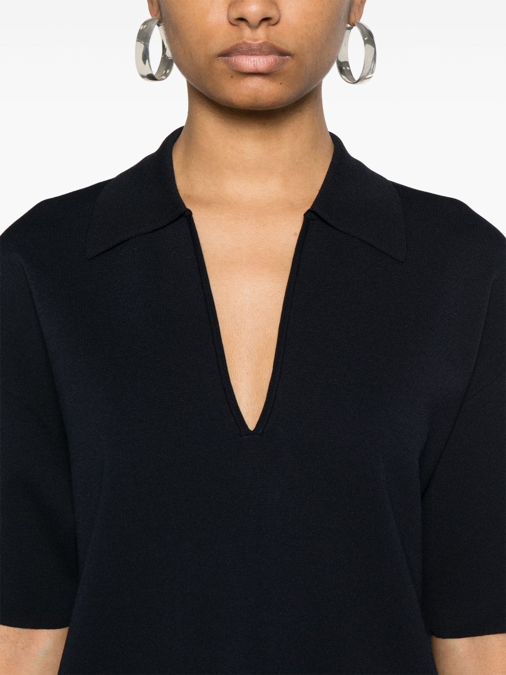 Parosh Parosh mini dress with collar detail and V-neckline