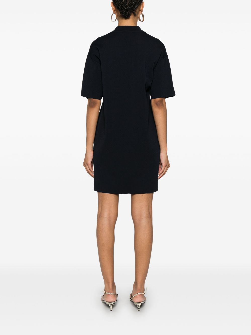 Parosh Parosh mini dress with collar detail and V-neckline