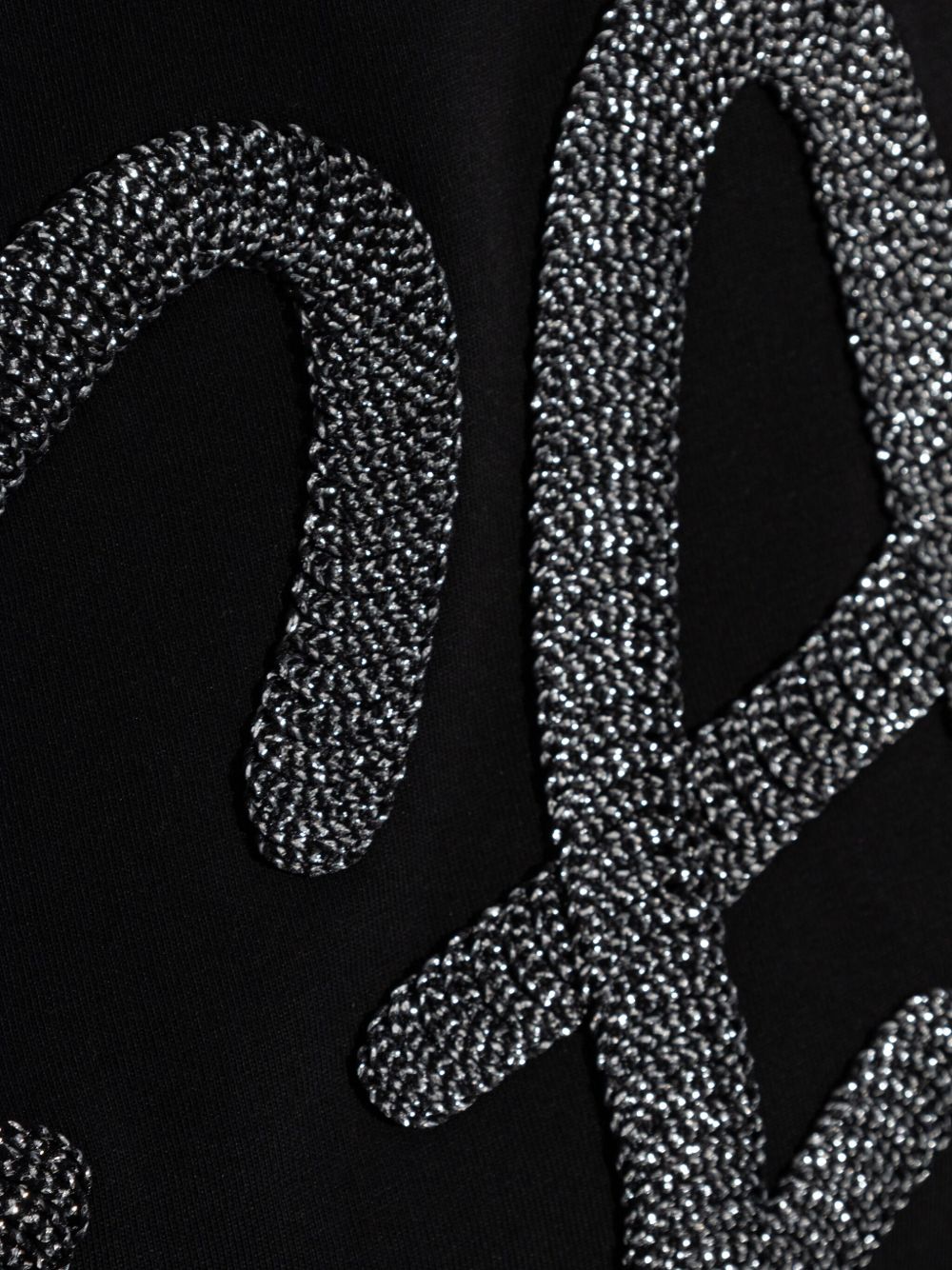 Emporio Armani Emporio Armani Cotton-jersey T-shirt with oversized lurex logo