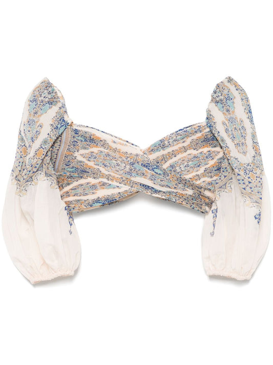 Zimmermann Zimmermann Zimmerman pleated design top