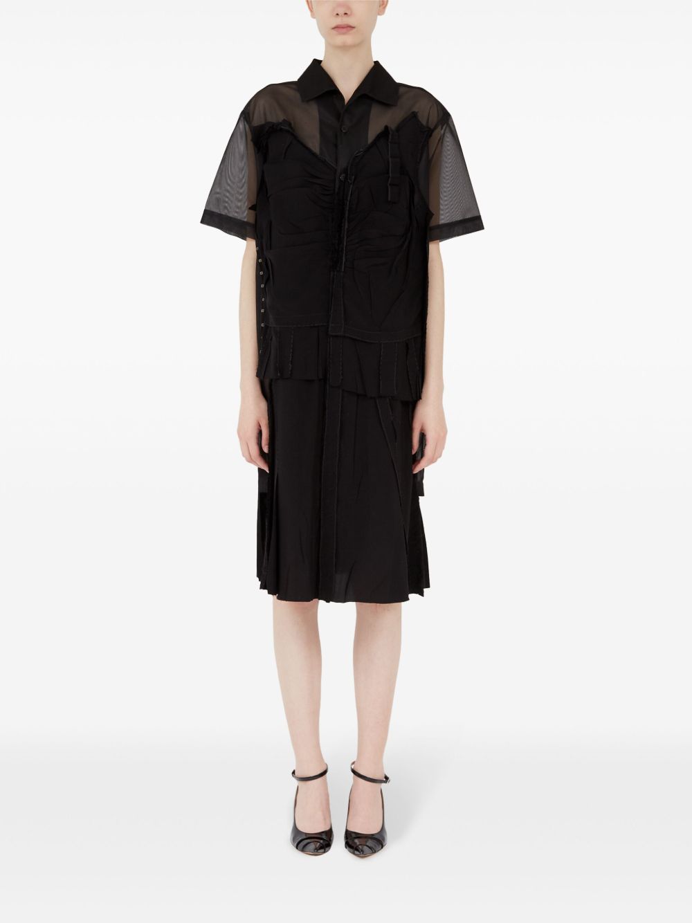 Maison Margiela Maison Margiela Midi dress with layered design