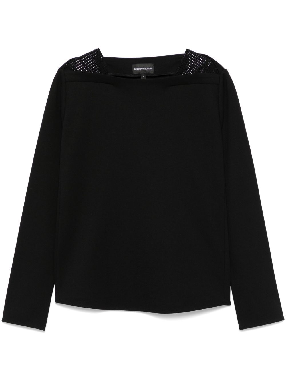 Emporio Armani Emporio Armani crystal-embellished sweatshirt