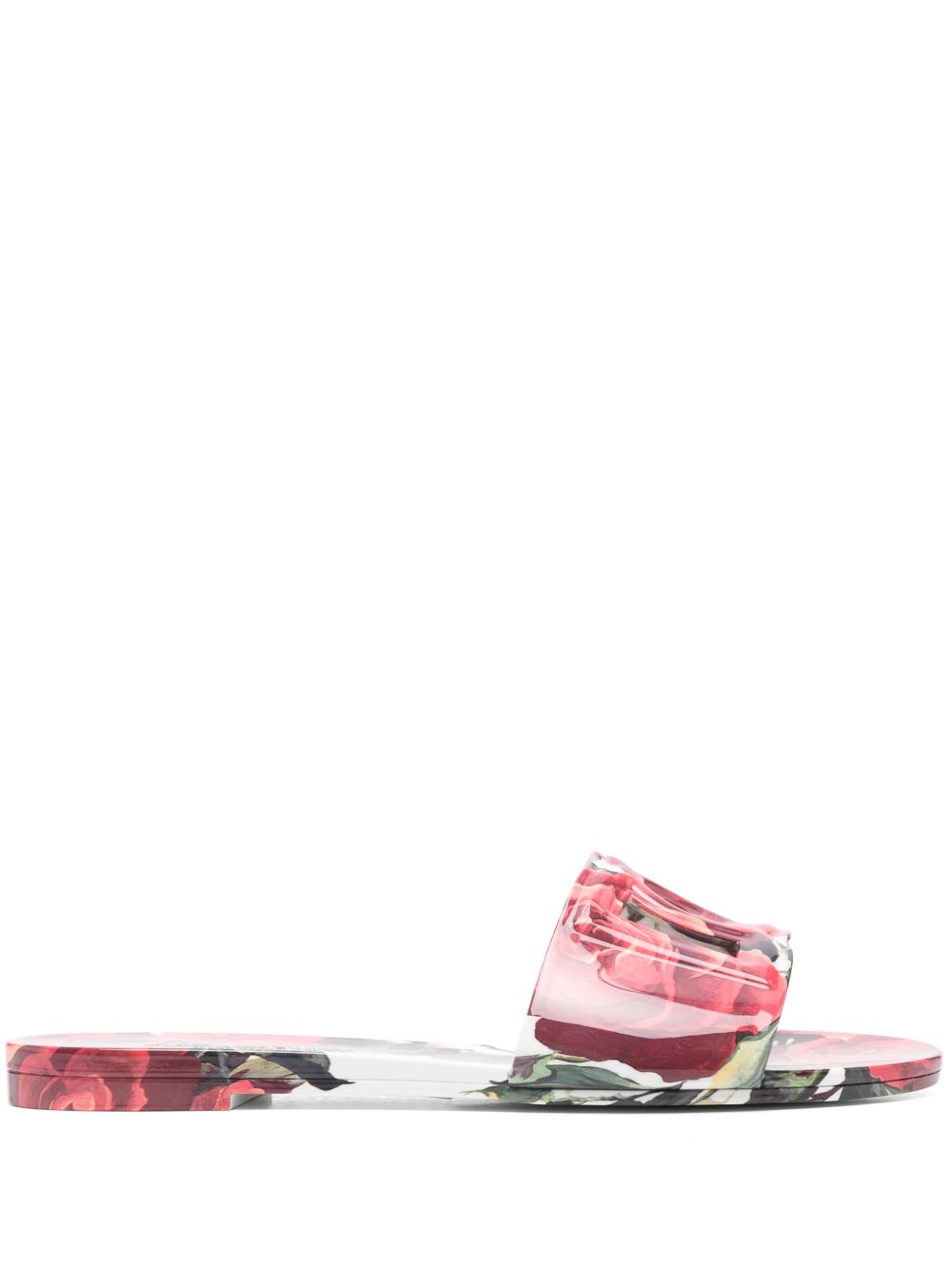 Dolce & Gabbana Dolce & Gabbana floral-print slides