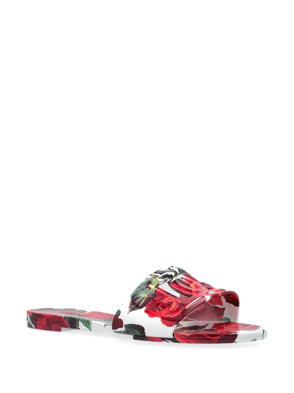 Dolce & Gabbana Dolce & Gabbana floral-print slides