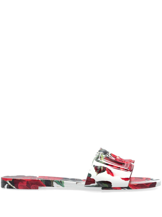 Dolce & Gabbana Dolce & Gabbana floral-print slides
