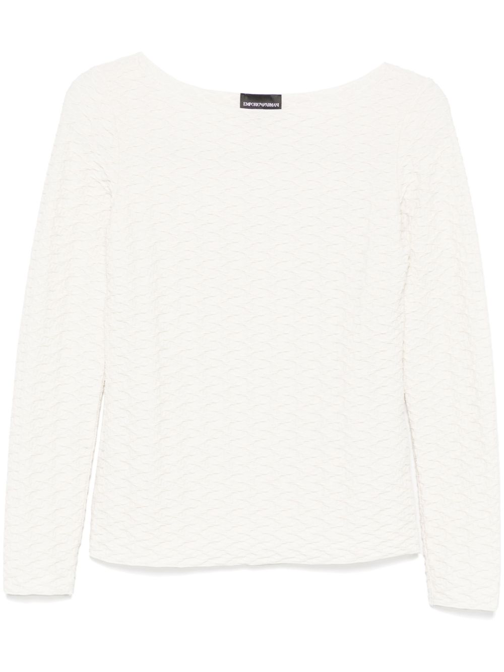Emporio Armani Emporio Armani Jacquard boat-neck top