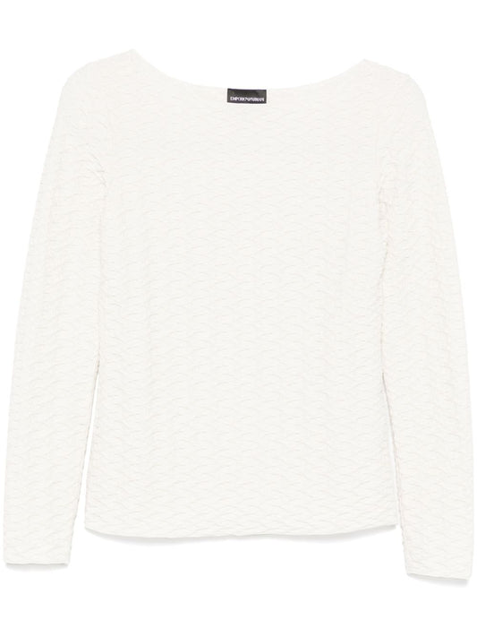 Emporio Armani Emporio Armani Jacquard boat-neck top