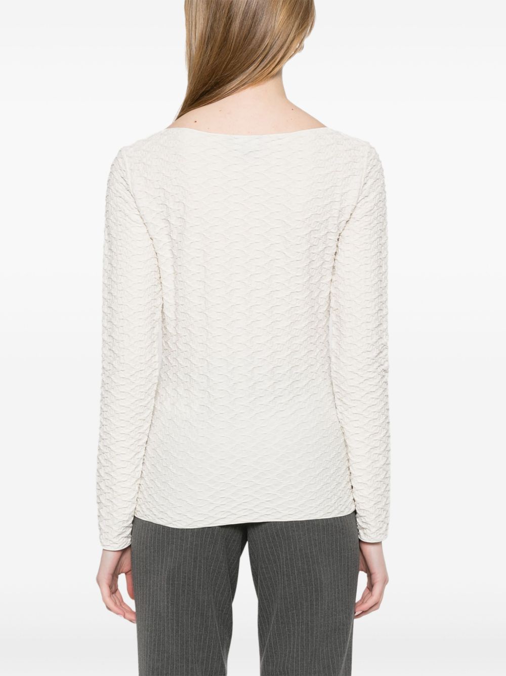 Emporio Armani Emporio Armani Jacquard boat-neck top