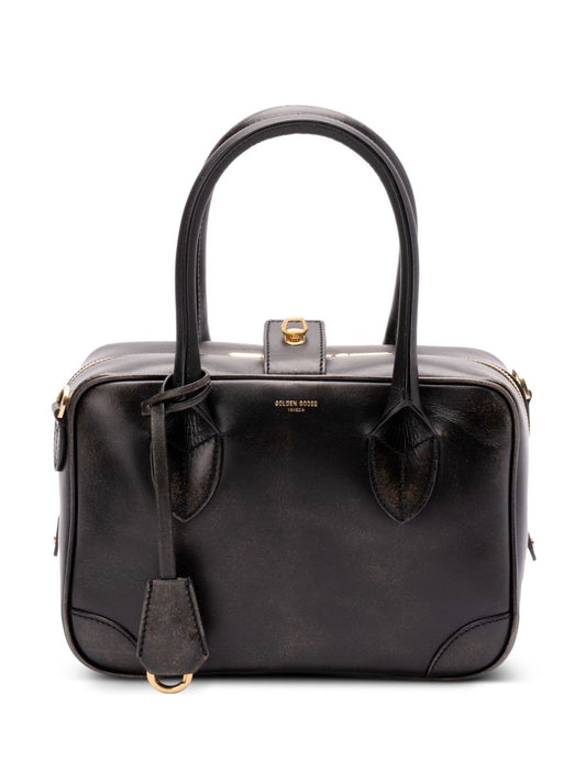 Golden Goose Golden Goose Vita Bag in smooth black leather and gold details