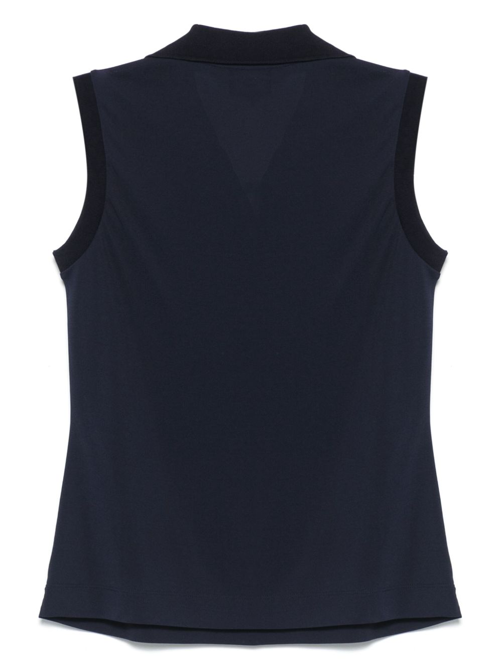 Emporio Armani Emporio Armani Icon micro piquet crepe jersey top