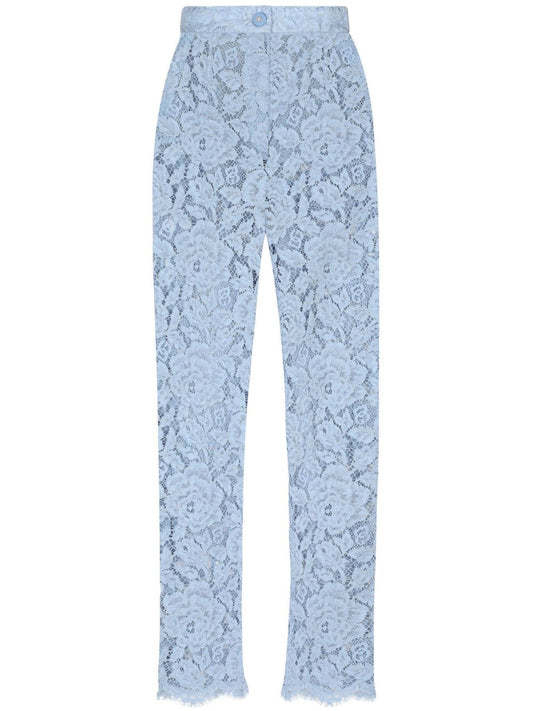 Dolce & Gabbana Dolce & Gabbana Embroidered Lace Trousers