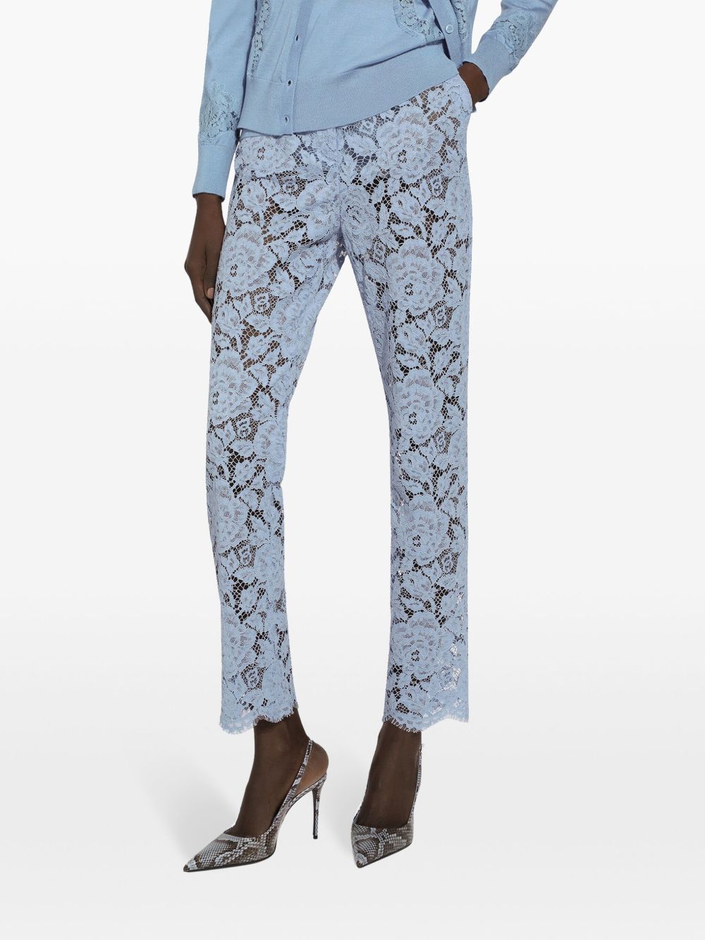 Dolce & Gabbana Dolce & Gabbana Embroidered Lace Trousers