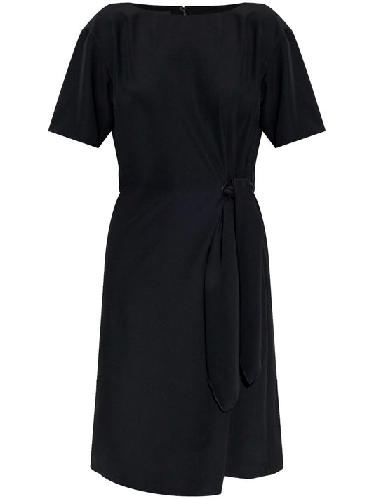 Emporio Armani Emporio Armani midi dress with waist knot