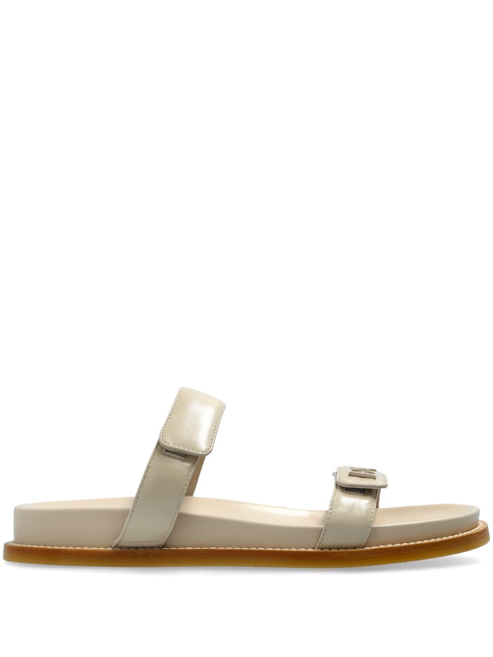 EMPORIO ARMANI EXCLUSIVE EMPORIO ARMANI EXCLUSIVE Emporio Armani Leather Slide Sandals