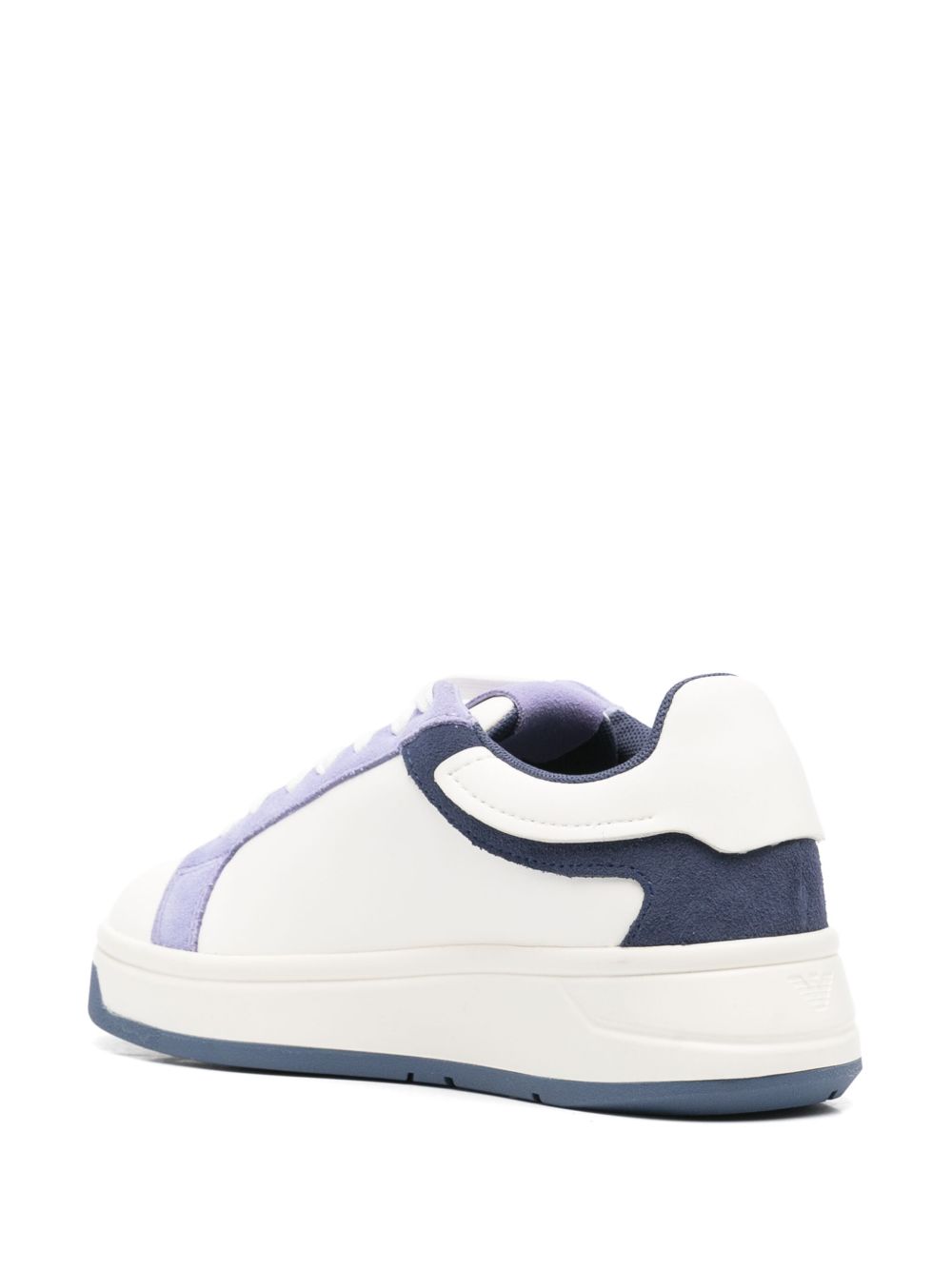 EMPORIO ARMANI EXCLUSIVE EMPORIO ARMANI EXCLUSIVE Emporio Armani Leather sneakers with suede details and eagle plate