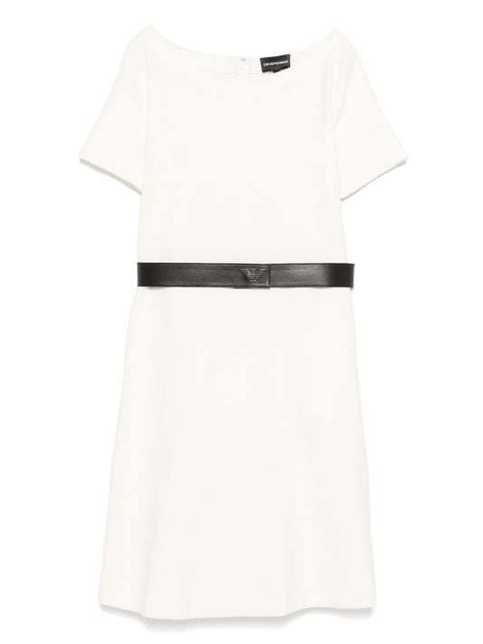 Emporio Armani Emporio Armani Ottoman-jersey belted dress