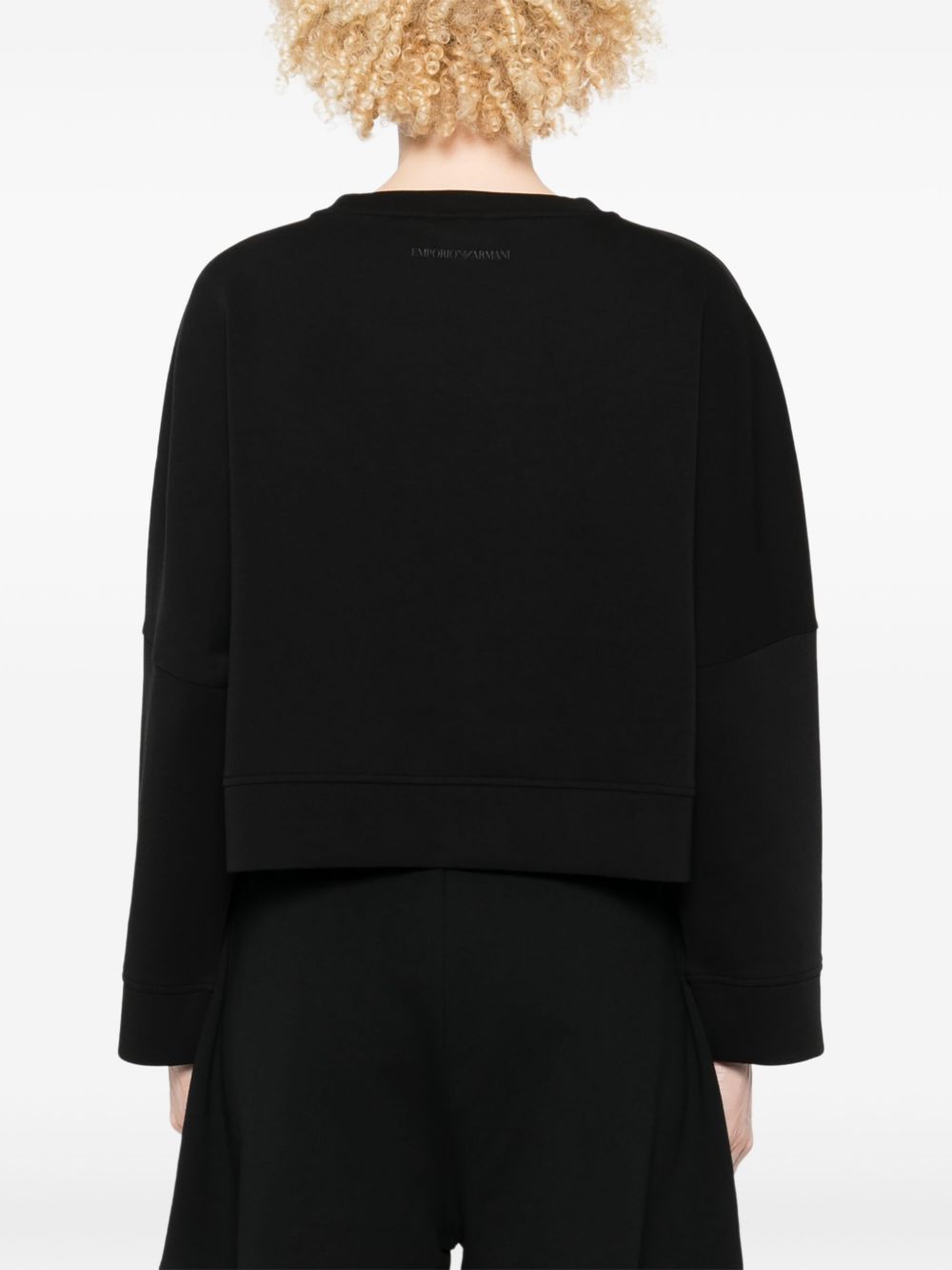 Emporio Armani Emporio Armani Double jersey sweatshirt with logo embroidery