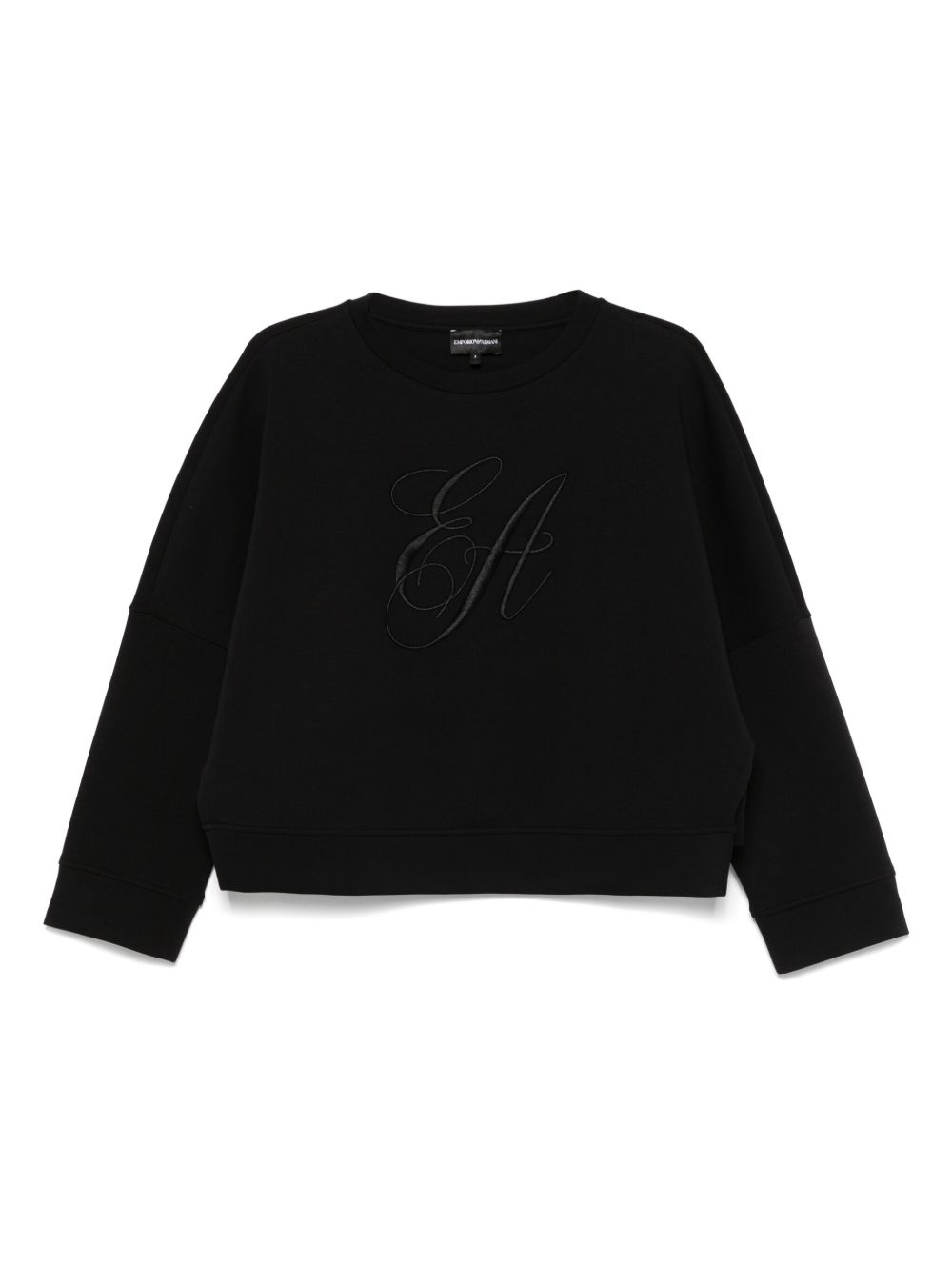 Emporio Armani Emporio Armani Double jersey sweatshirt with logo embroidery