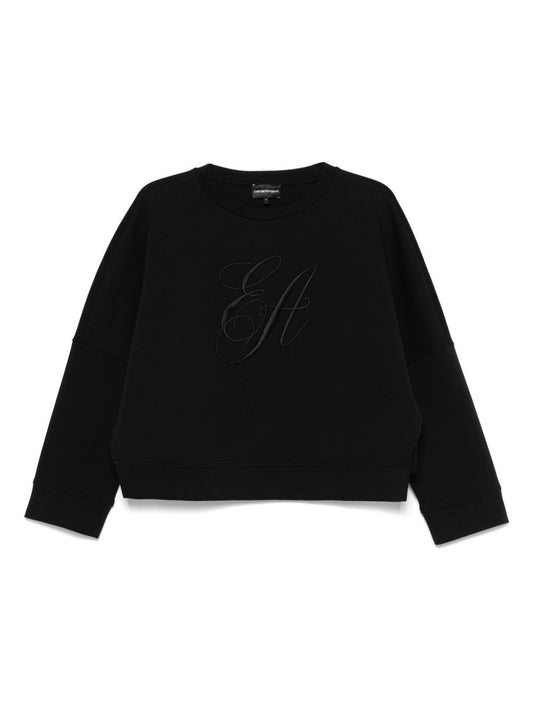 Emporio Armani Emporio Armani Double jersey sweatshirt with logo embroidery