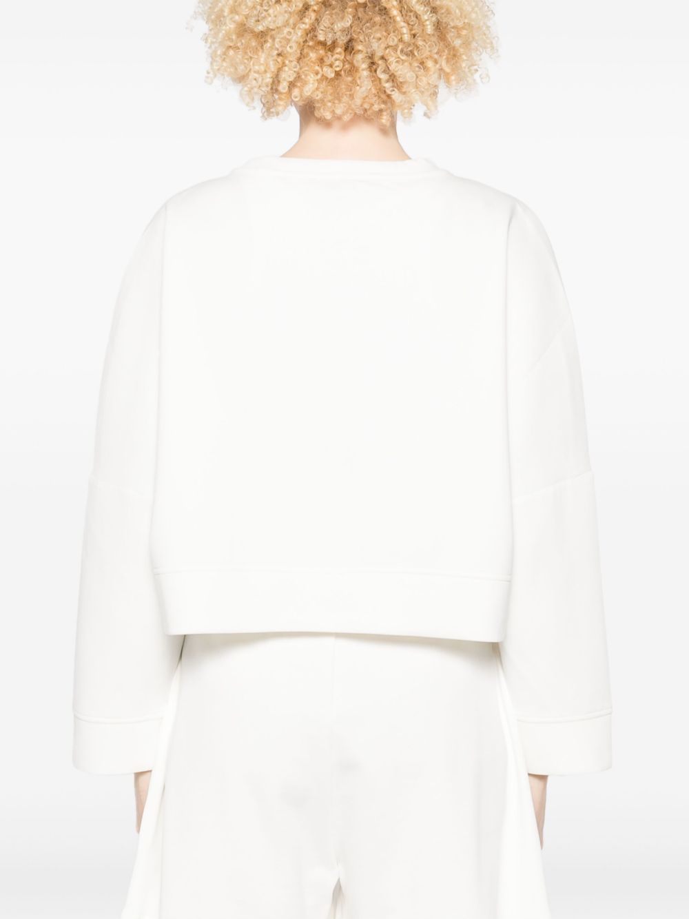 Emporio Armani Emporio Armani Double jersey sweatshirt with EA logo embroidery