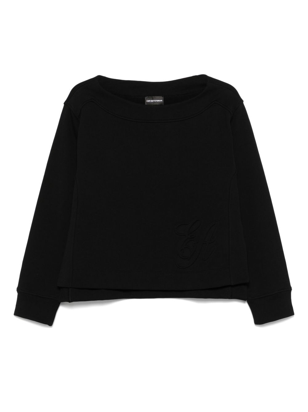 Emporio Armani Emporio Armani logo embossed sweatshirt