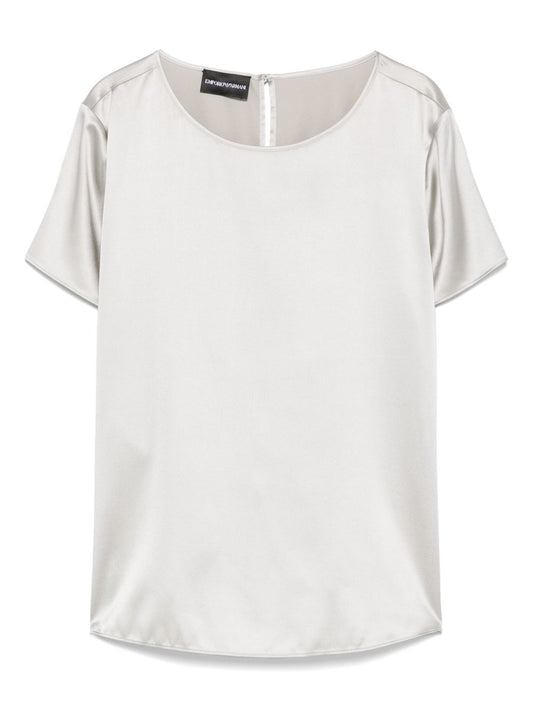 Emporio Armani Emporio Armani crewneck silk top