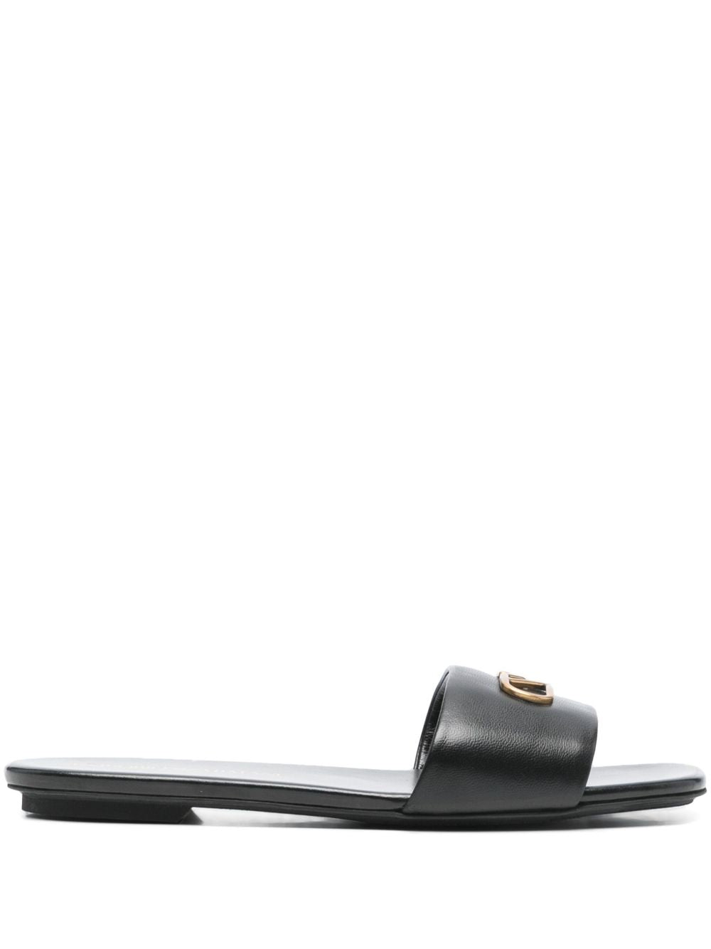 EMPORIO ARMANI EXCLUSIVE EMPORIO ARMANI EXCLUSIVE Emporio Armani Nappa-leather sandals with eagle plate