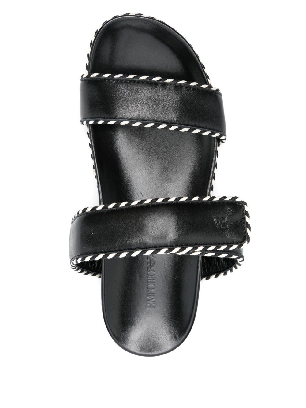 EMPORIO ARMANI EXCLUSIVE EMPORIO ARMANI EXCLUSIVE Emporio Armani Sandals with nappa strap and two-tone profiles