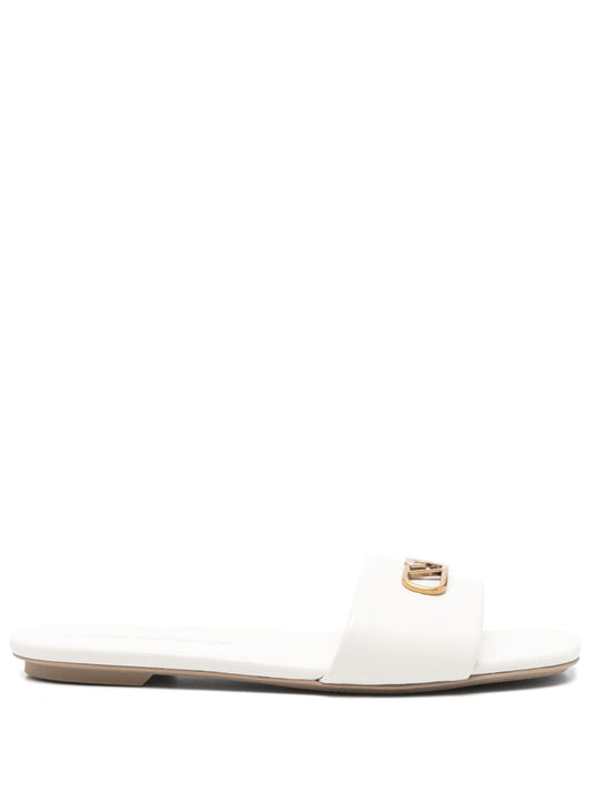 EMPORIO ARMANI EXCLUSIVE EMPORIO ARMANI EXCLUSIVE Emporio Armani Nappa-leather sandals with eagle plate