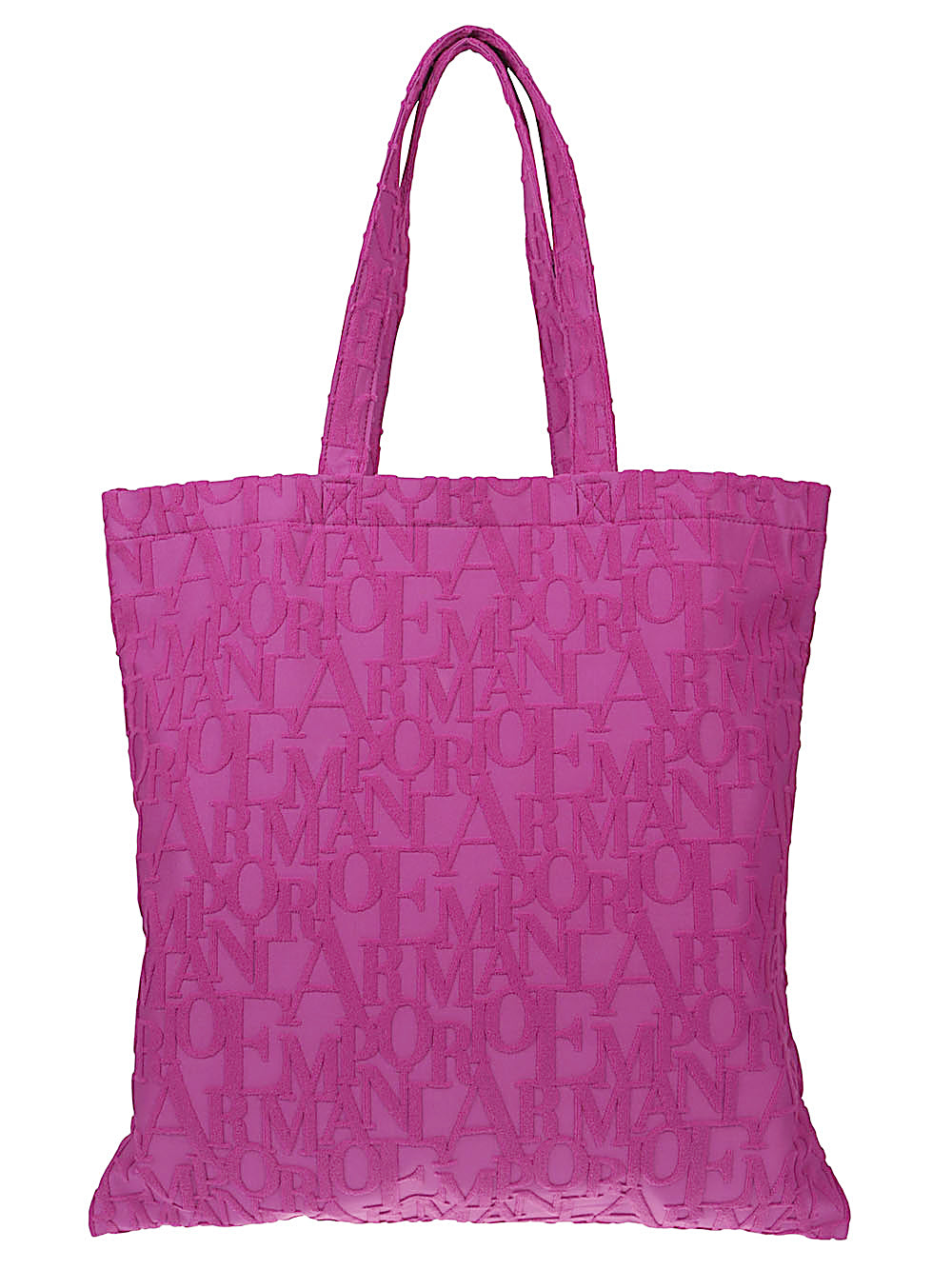 Emporio Armani Emporio Armani Beachwear shopper in bold 3D ASV logo fabric