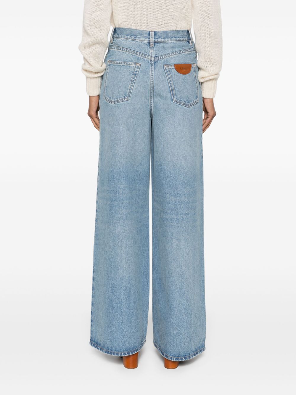 Chloé Chloé Jeans with logo application