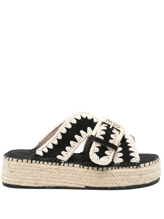 Mou Mou Sandals Black