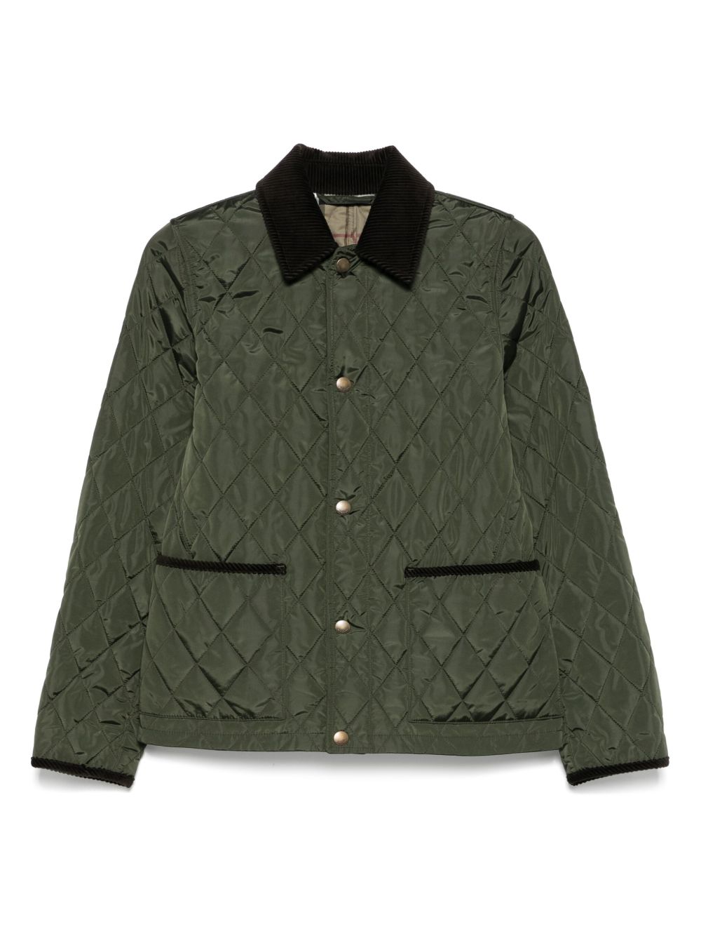 Burberry Burberry Quilted blazer corduroy collar