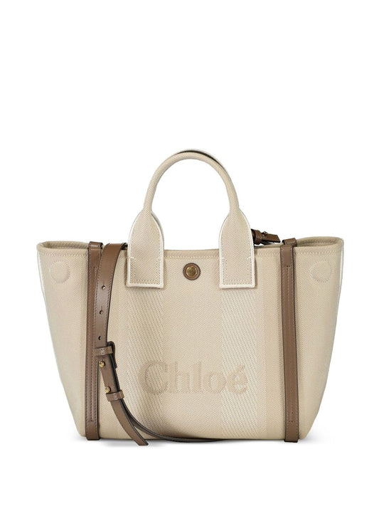 Chloé Chloé Carry small canvas tote bag