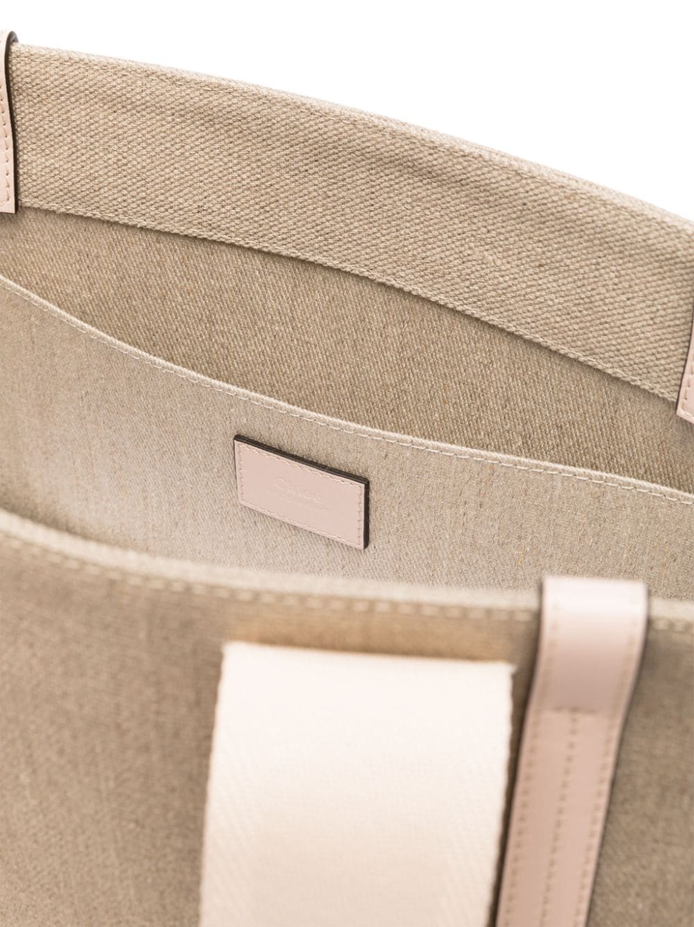 Chloé Chloé Woody canvas medium tote bag