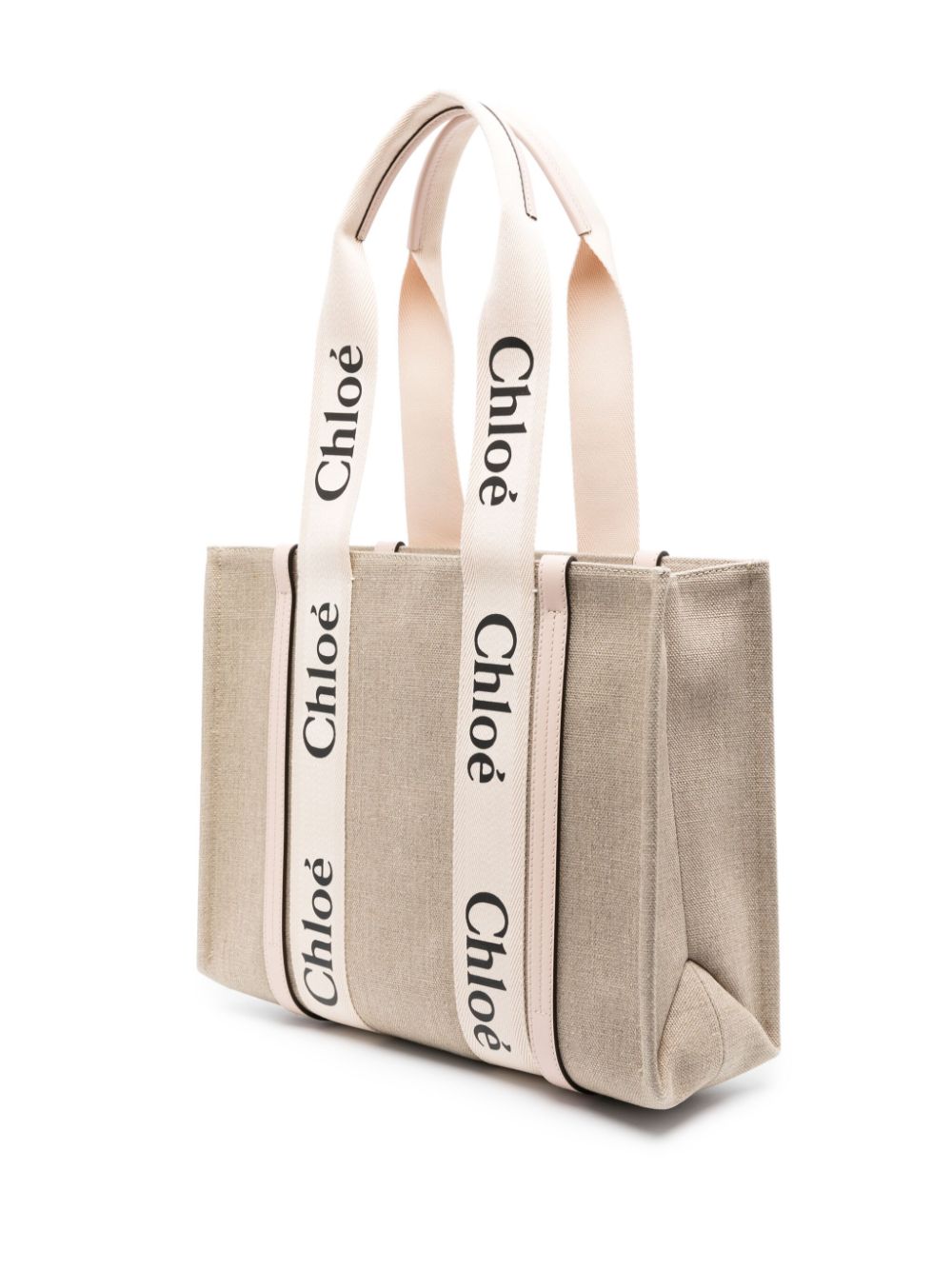Chloé Chloé Woody canvas medium tote bag