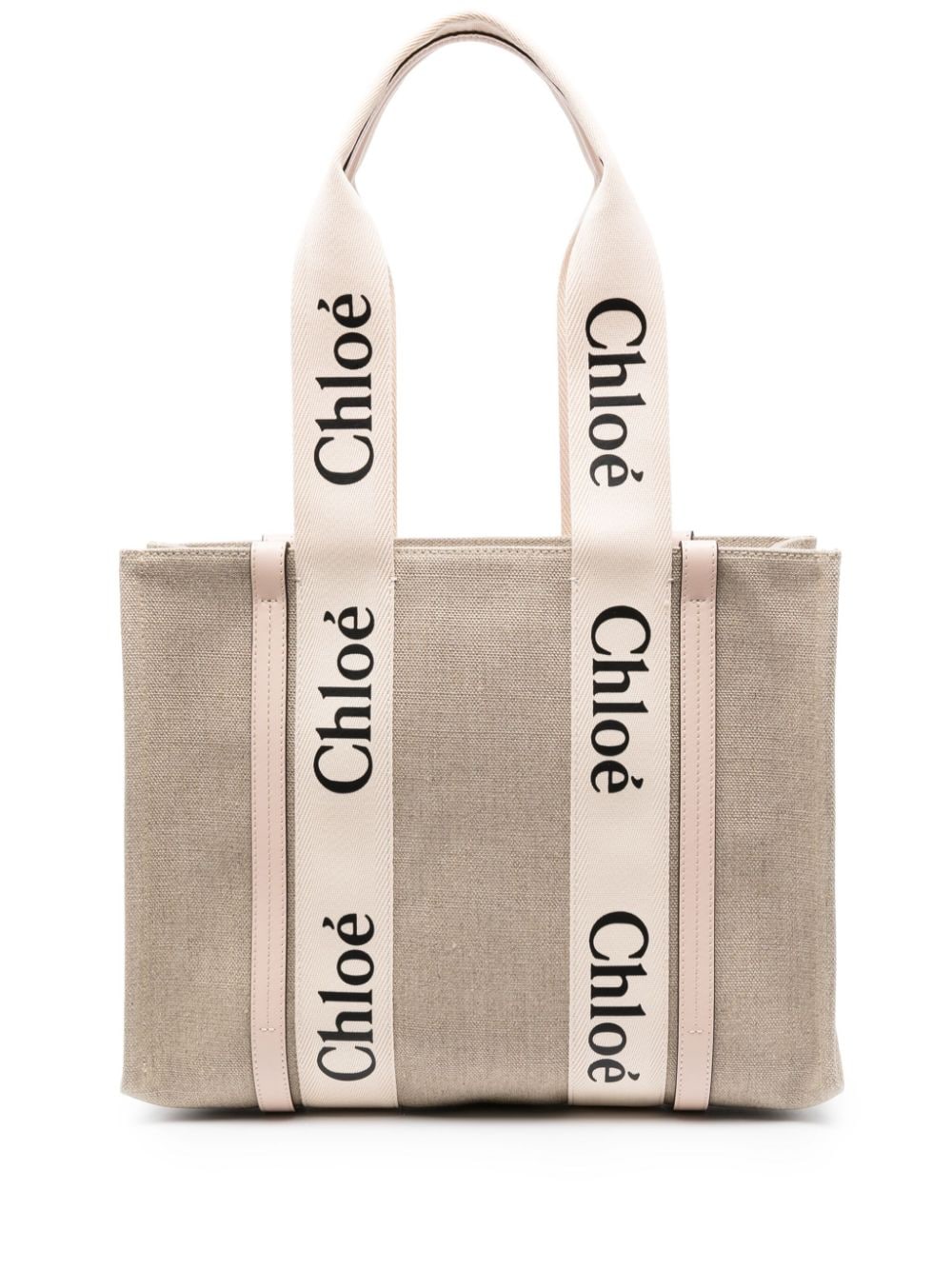 Chloé Chloé Woody canvas medium tote bag