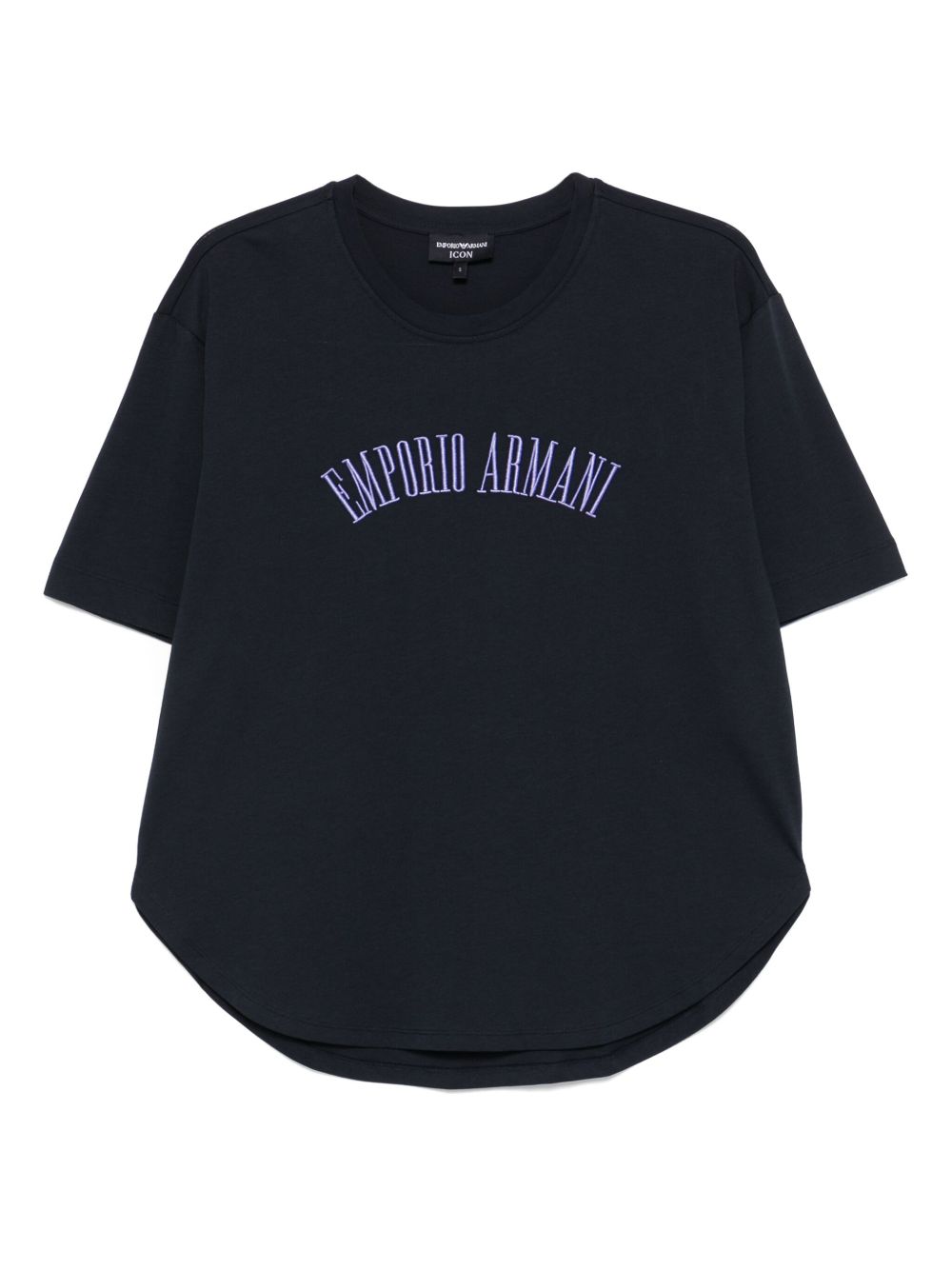Emporio Armani Emporio Armani logo embroidered T-shirt