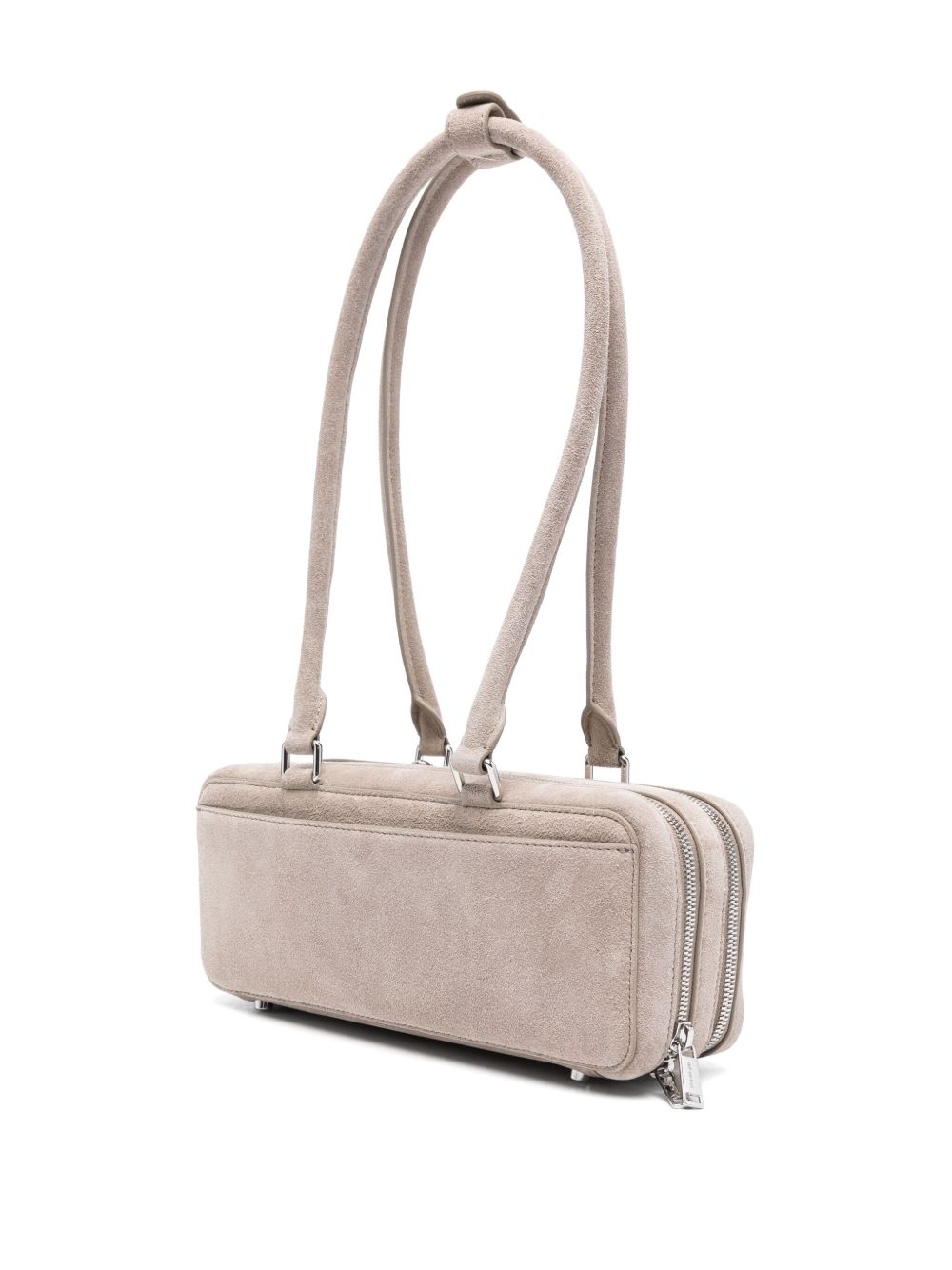 Self-Portrait Self-Portrait suede baguette shoulder bag