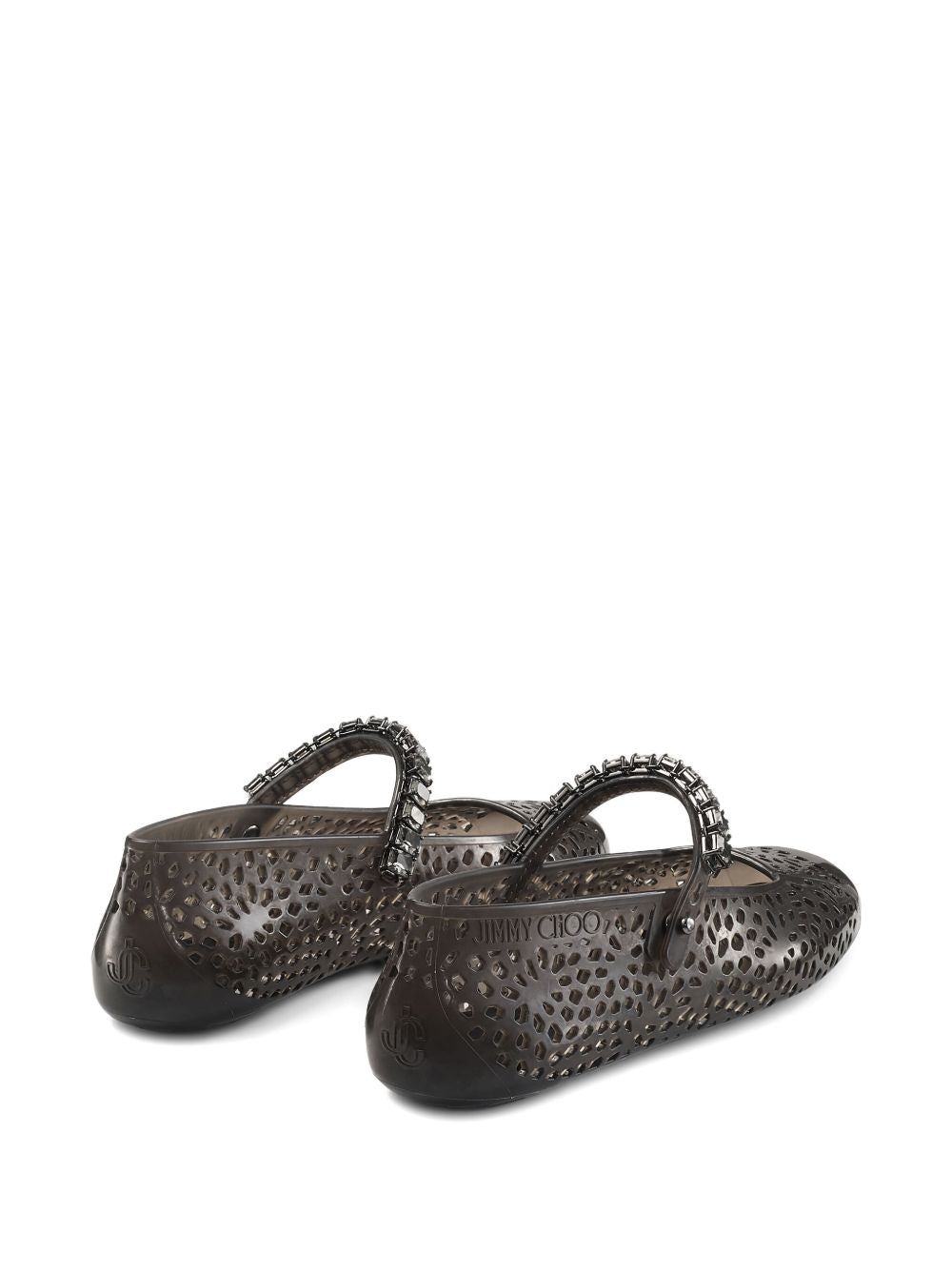 Jimmy Choo Jimmy Choo The Jelly Ballerina Flats with Crystal Embellishment